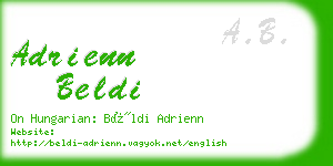 adrienn beldi business card